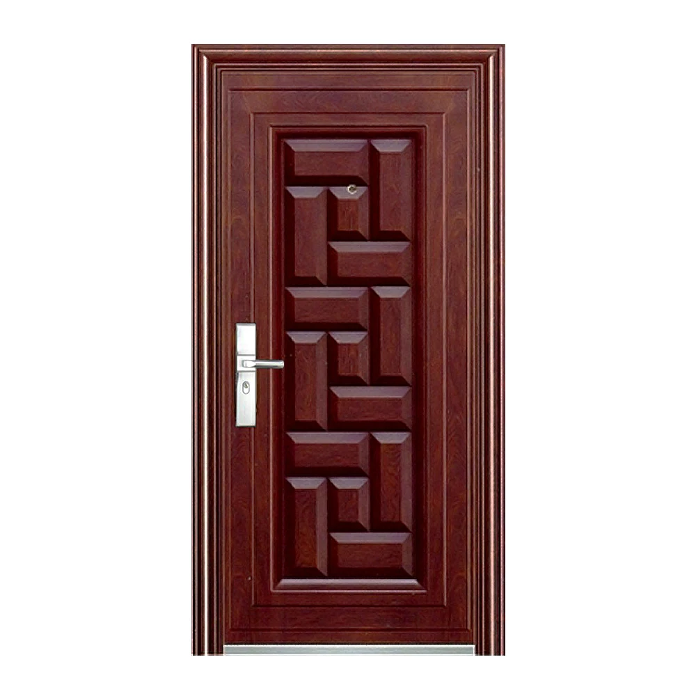 Customize Good Quality Project Warranty Aluminum Entrance Security Steel Door Exterior Anti-Theft Metal Main Gate