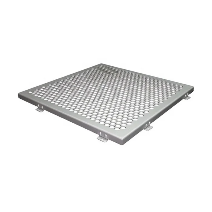 Sound Proof Ceiling Panel Perforated Acoustic Ceiling Board Suspended Design Aluminum Baffle Ceiling