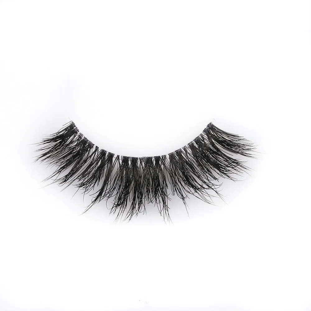 Private label eyelashes Korean Silk Full Strip false lashes wispy effect vegan lashes 3D effect wholesale eyelashes