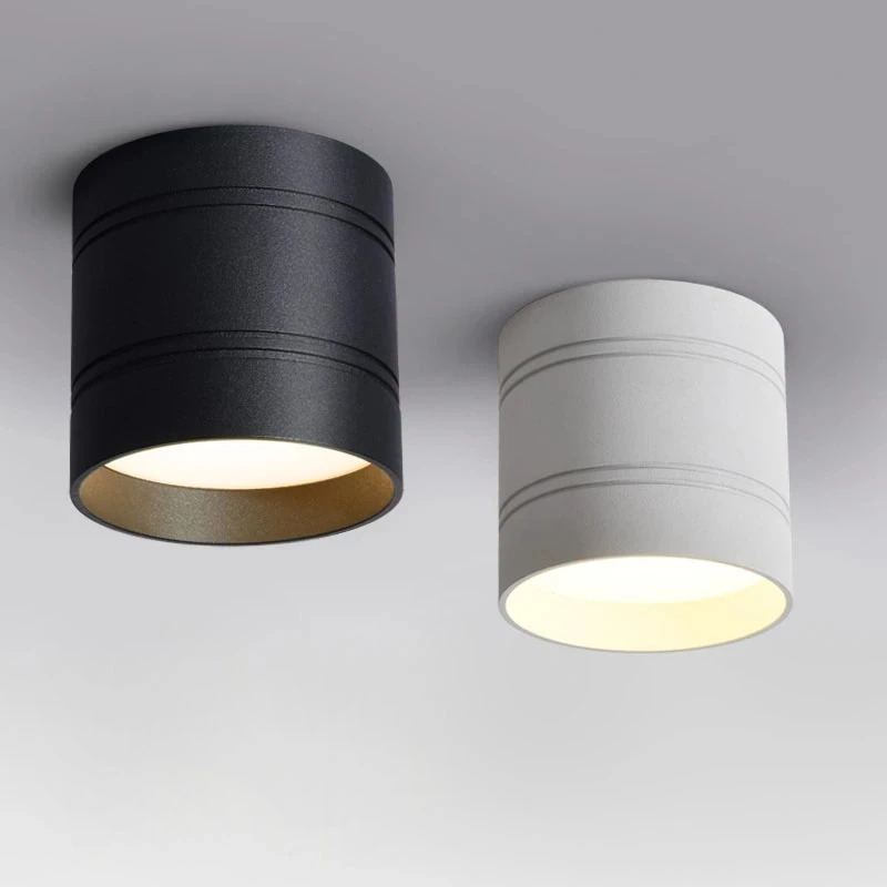 С регулируемой яркостью светодиодные светильники 6W9W12W15W20W COB потолочные точечные AC110-220V без открытия цилиндр светодиодный настенный светильник