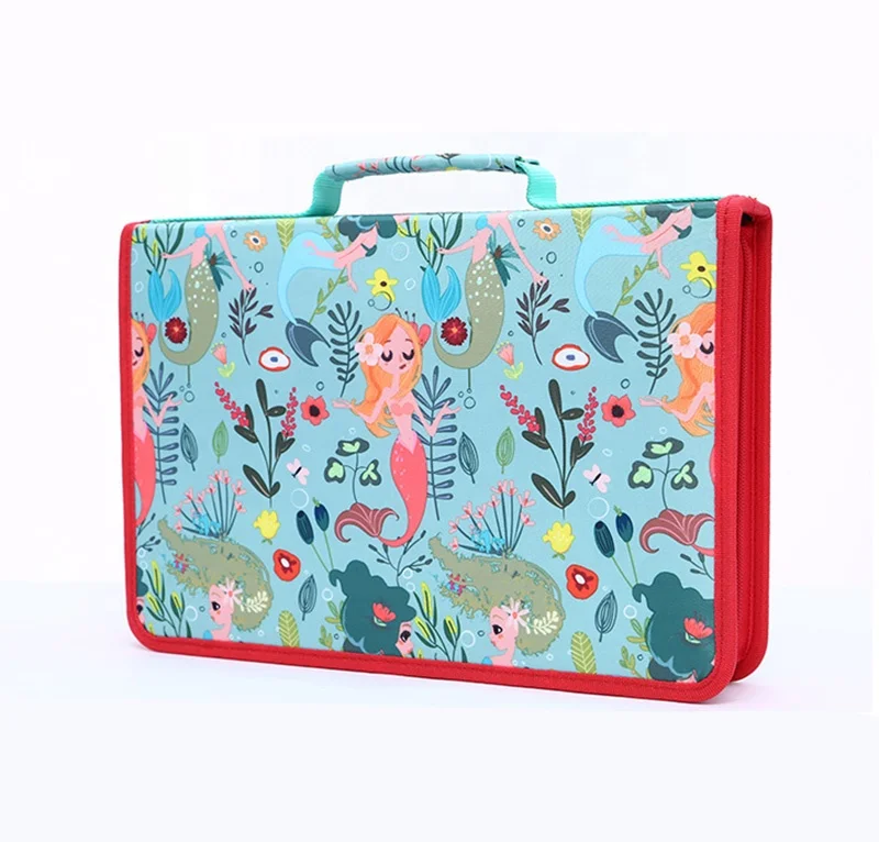 Large Capacity 120,150,168,216 slots Pencil pouch Holder Stationary cute pencil bag box pencil case for school