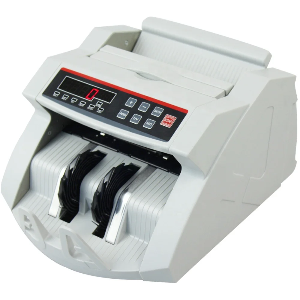 New Low Price 2188 Money Cash Counting Machine Bank Office UV/MG Detecting Currency Cash LED Fake Bill Counter Detector