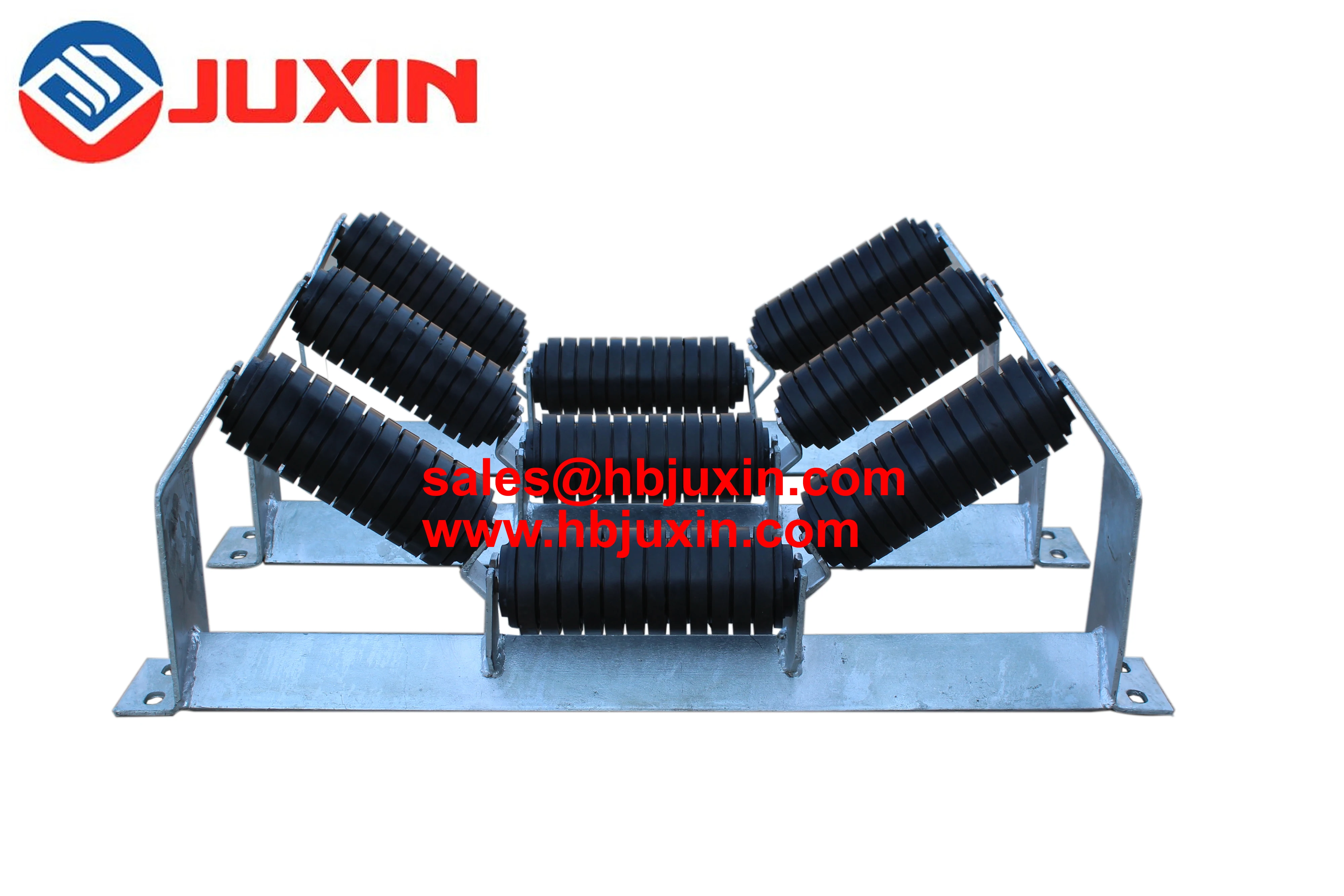 Conveyor return roller with ball bearing long life time
