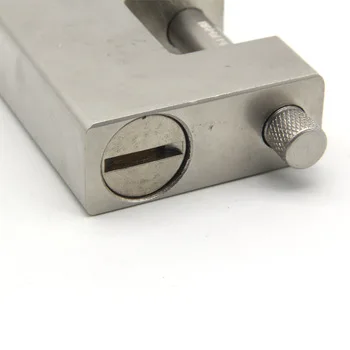 Customized logo cheapest reliable anti-cutting 94mm rectangular iron padlock