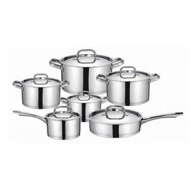 German France stainless steel cookware set for kitchen