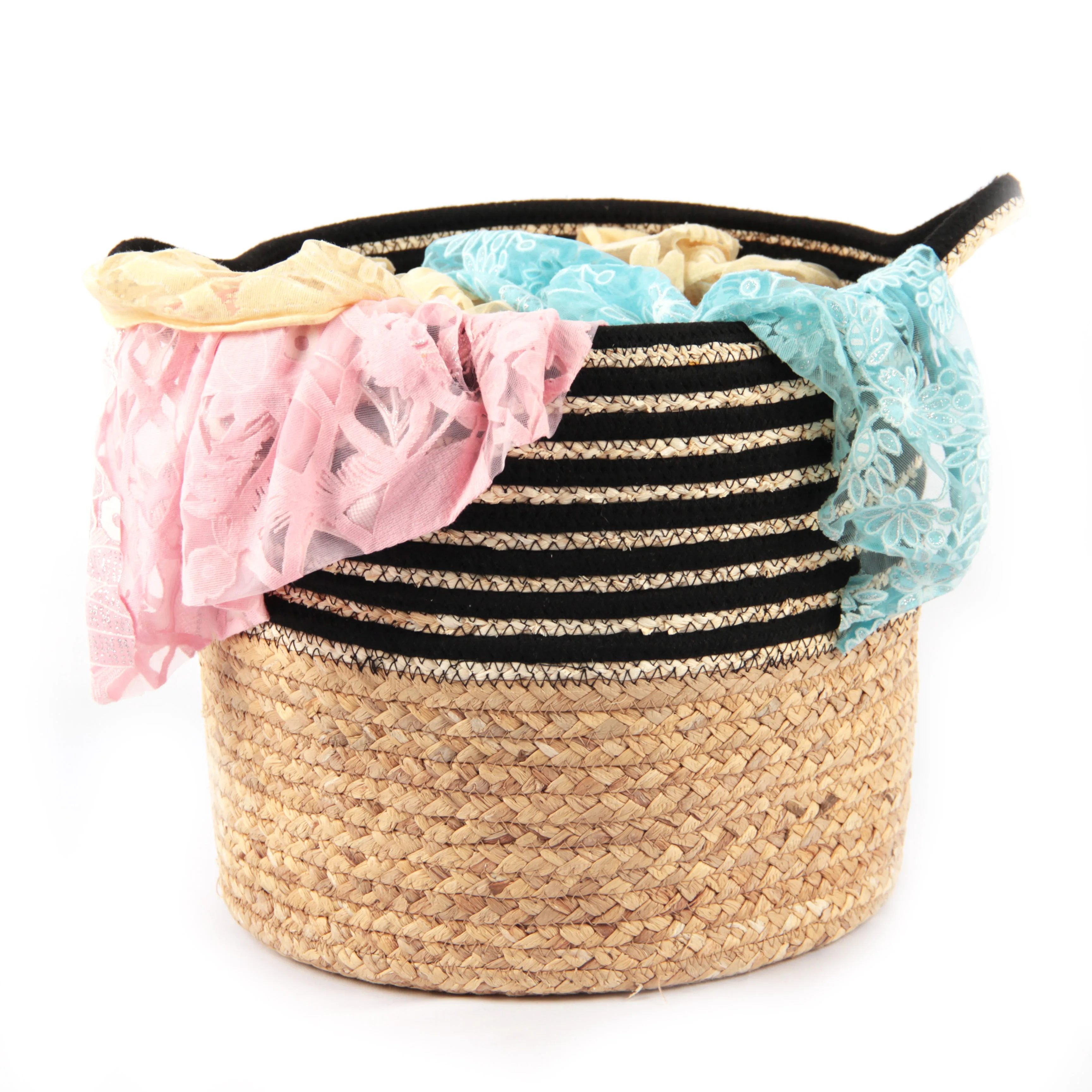 Соломенная Корзина с Гиацинтом для воды, корзина ручной работы на заказ, прочные корзины для хранения игрушек, корзины для хранения, цветок для девочек