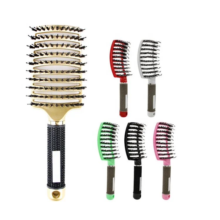 Barberia Top Seller Professional Hair Scalp Massage Hair Brush Women Plastic Straightening Hair Comb
