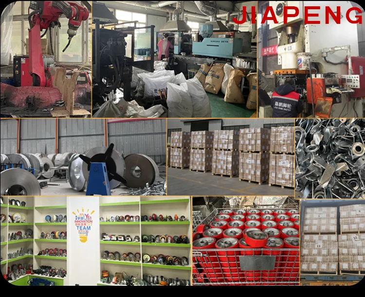 1 ton 1.5ton heavy duty single side solid nylon track roller wheel with brake