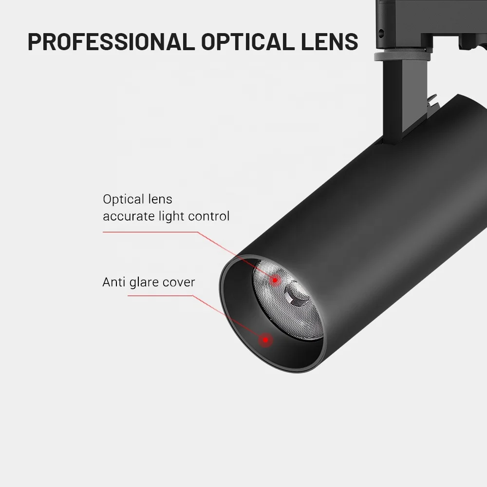 Affordable price aluminium alloy cob business rotate flicker free track light dali