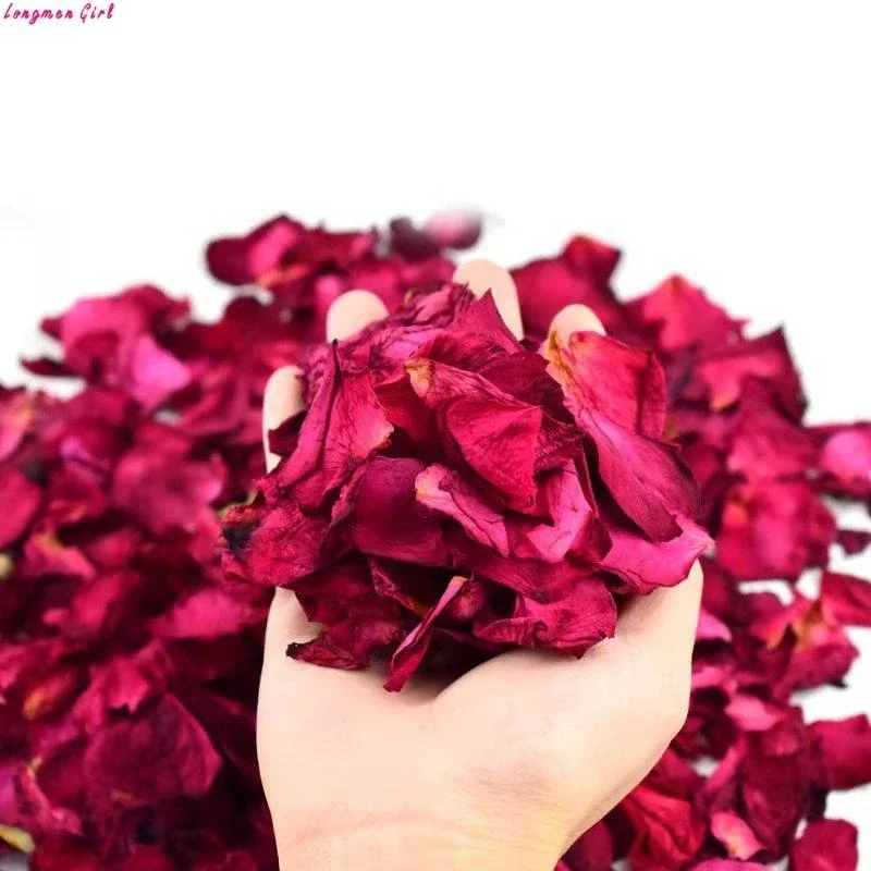 High Quality Natural Dried Flower Rose Petals Fresh Rose Birthday Cake Decoration Beauty Bath Soaking Bulk Wholesale