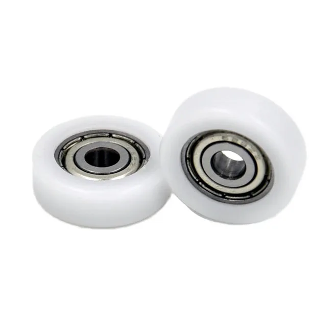 Precision Grade Rubber Coated BS62315-4 Conveyor Bearings 3x15x4mm Sliding Plastic Shower Door Roller Modern Cubicle Roller