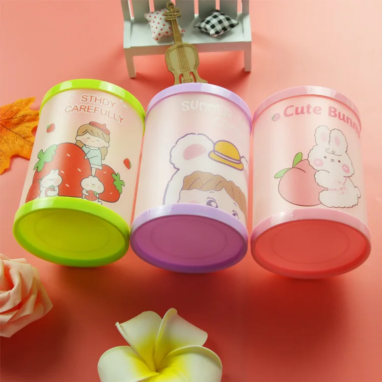 Bview Art New Design  Round Folding Pen Holder Office Organizer Cartoon Pencil Pen Stand Holders