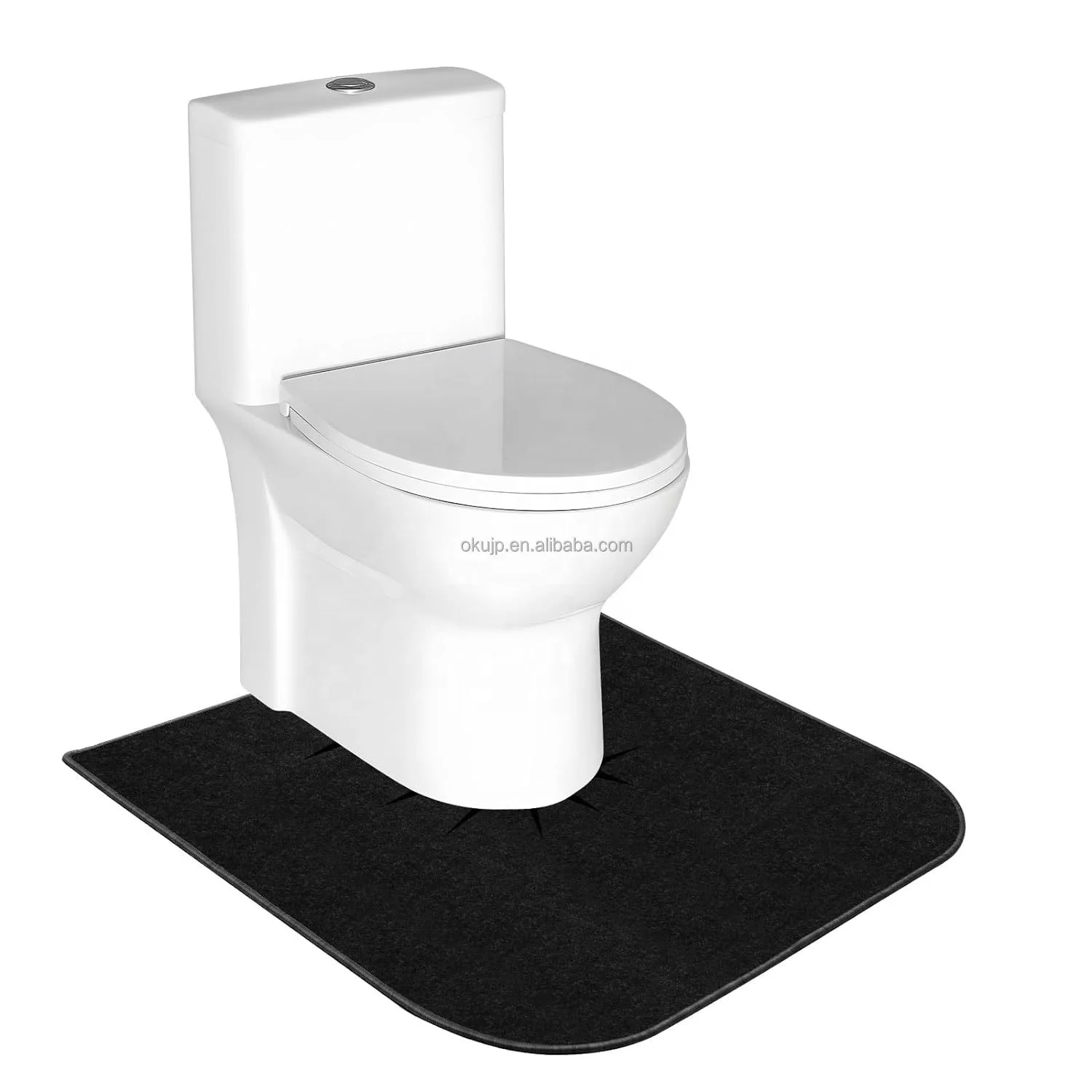 20pcs Cheap Super Absorbent  PP Toilet Mat Set Bathroom 3 Piece Bath Non-slip Rug U-shaped Toilet Floor Mat