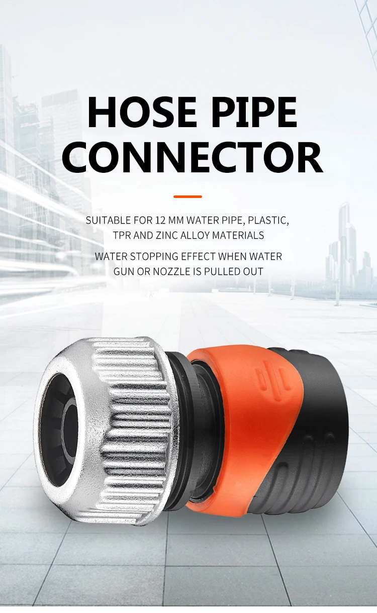 18MM  Camping Travel Water Connectors  Hose Pipe Joint Fitting  Indoor Outdoor Quick  Connect Coupling Drip System Garden