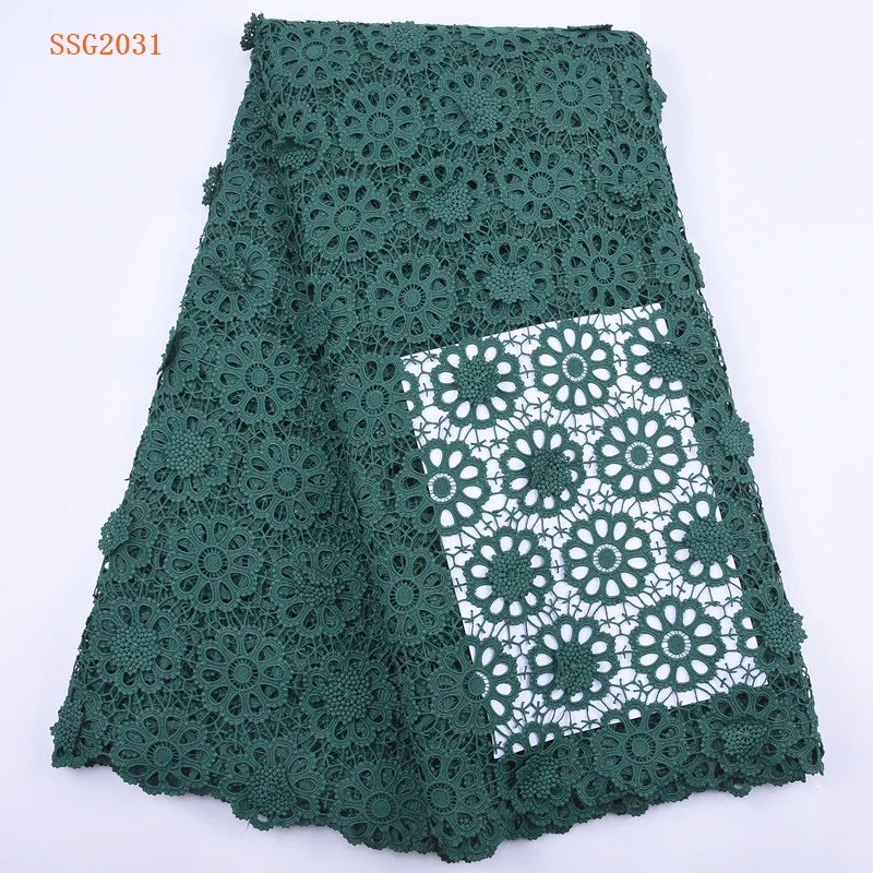 Чистый белый 3D слоновая кость белый/фиолетовый водорастворимые кружева ткани 5 ярдов французское тюлевое кружево с камнями в африканском стиле гипюр ткань 2031