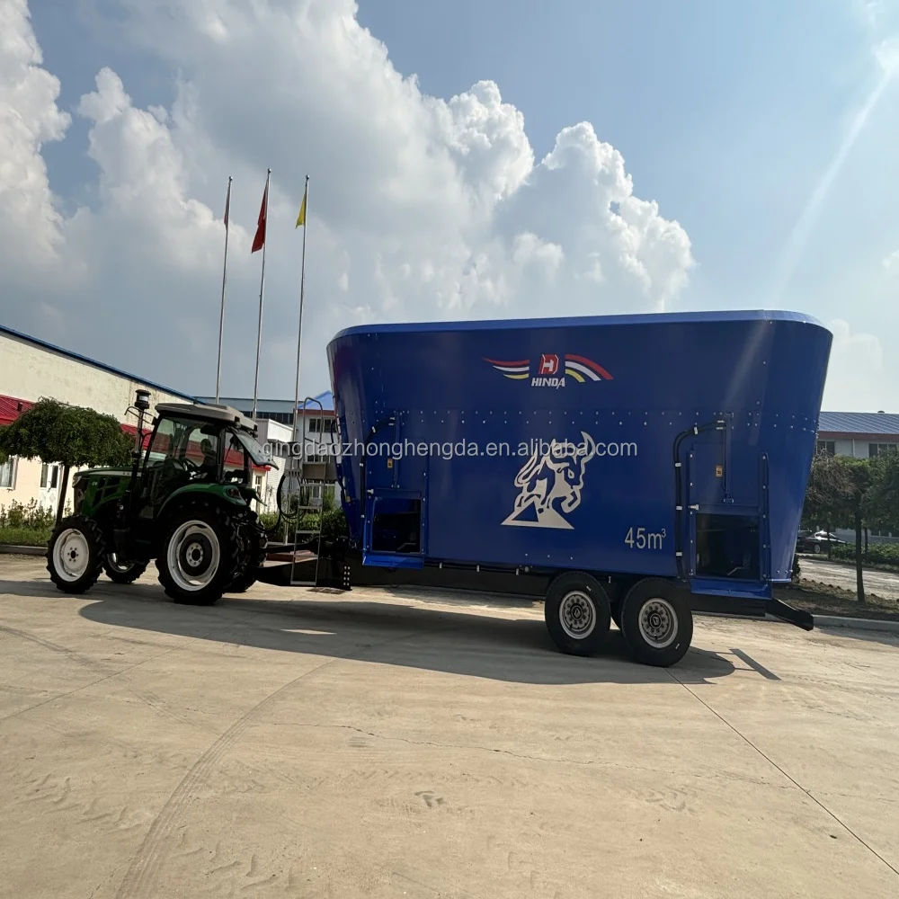 Horizontal and Vertical Feed Mixer Dairy Farm Equipment TMR Feed Mixer Machine for Sale