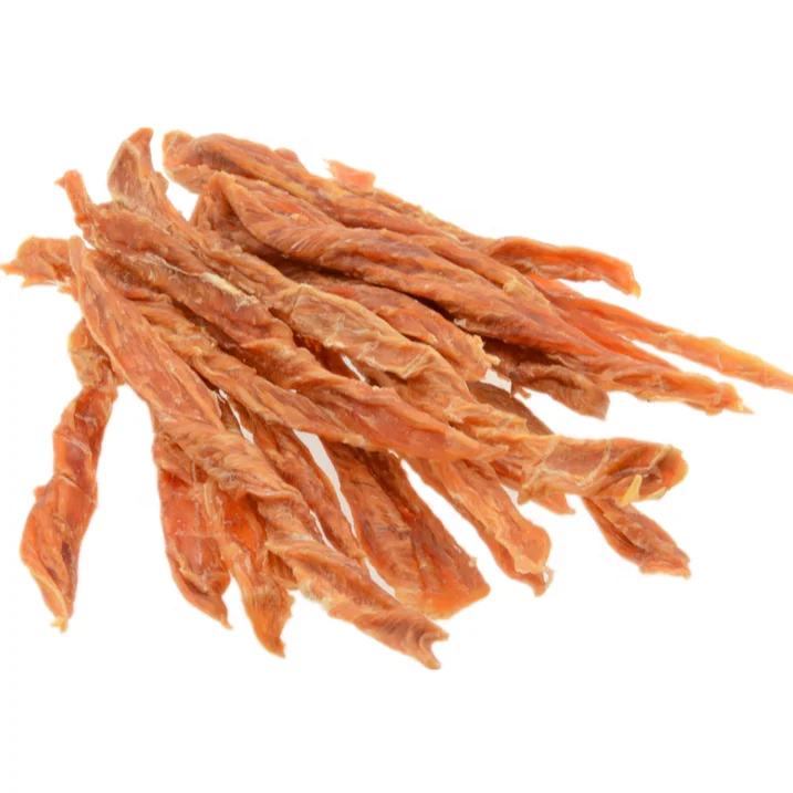 Natural dry Chicken Jerky Twisted Slices dog food