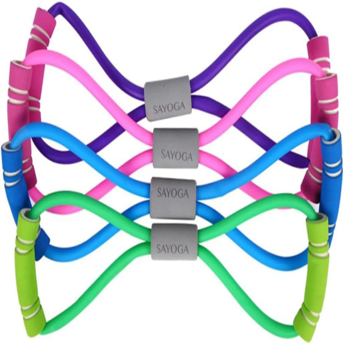 Elastic Rope Silicone Shoulder Stretch Band Figure 8 Fitness Beauty Back Pull Chest Expander Yoga Stretch Belt