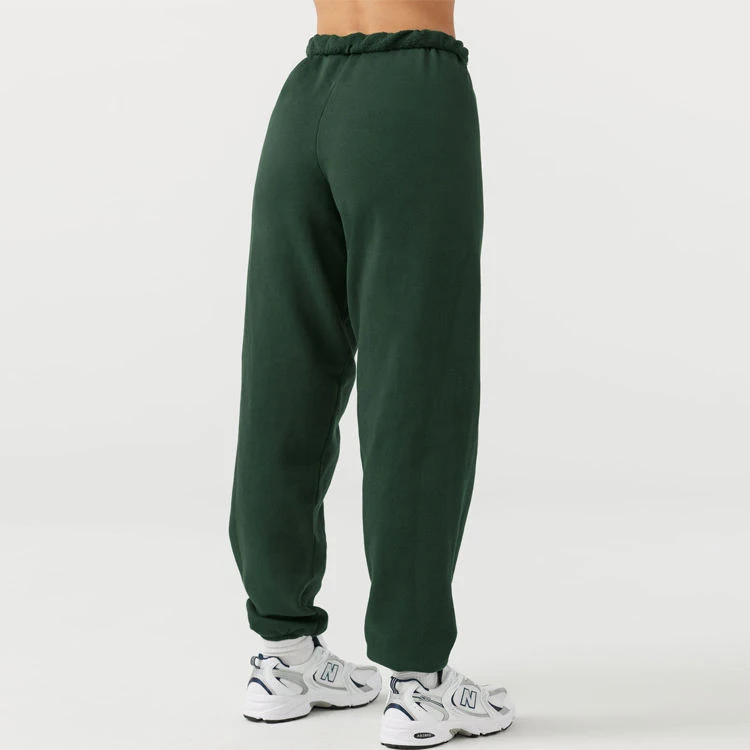 Custom High Waist Sporty Gym Athletic Fit Jogger Pants Drawstring Sweatpants For Women