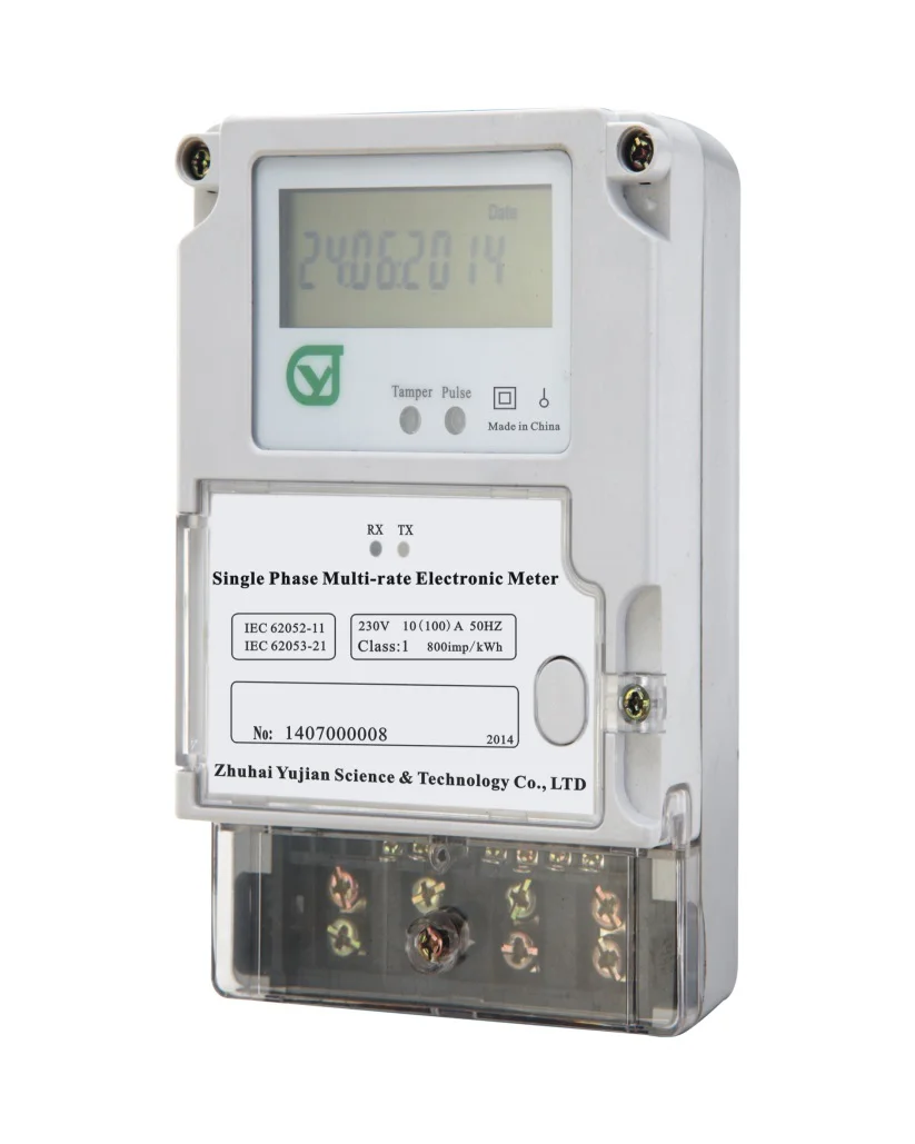 Multifunction digital panel energy meter single phase multirate tariff electricity meter