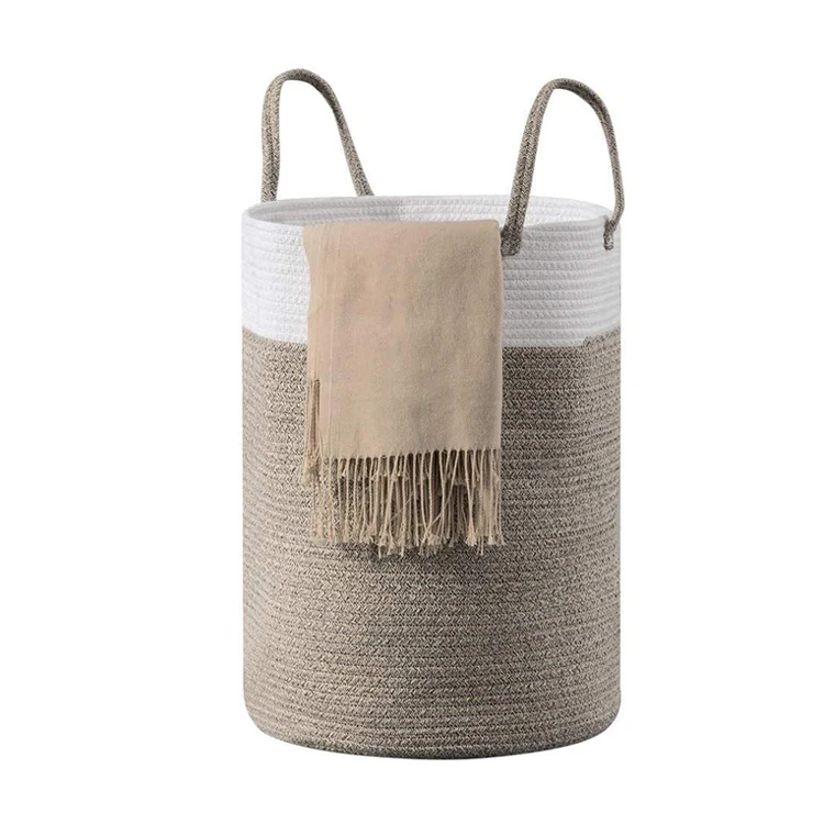 2022 Amazon Hot Folding Cube Basket Collapsible Plastic Laundry Baskets With Wood Lids For Washing Room Living Room Bed Room