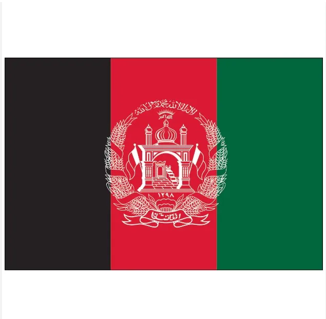 Оптовая продажа Высокое качество 100% полиэстер на заказ афганский флаг национальные флаги
