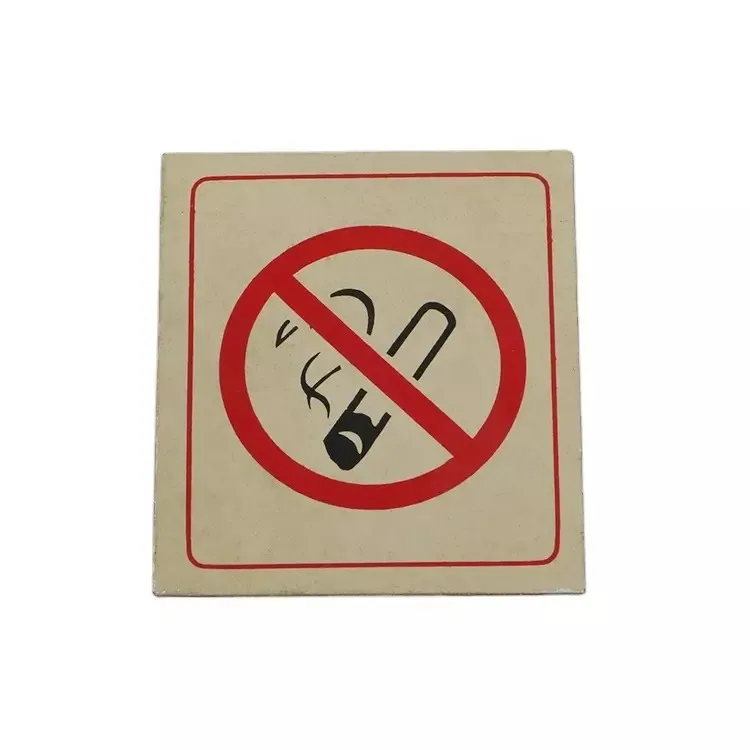 Factory Manufacturing Good Quality Aluminum Custom No Smoking Sign Warning Board