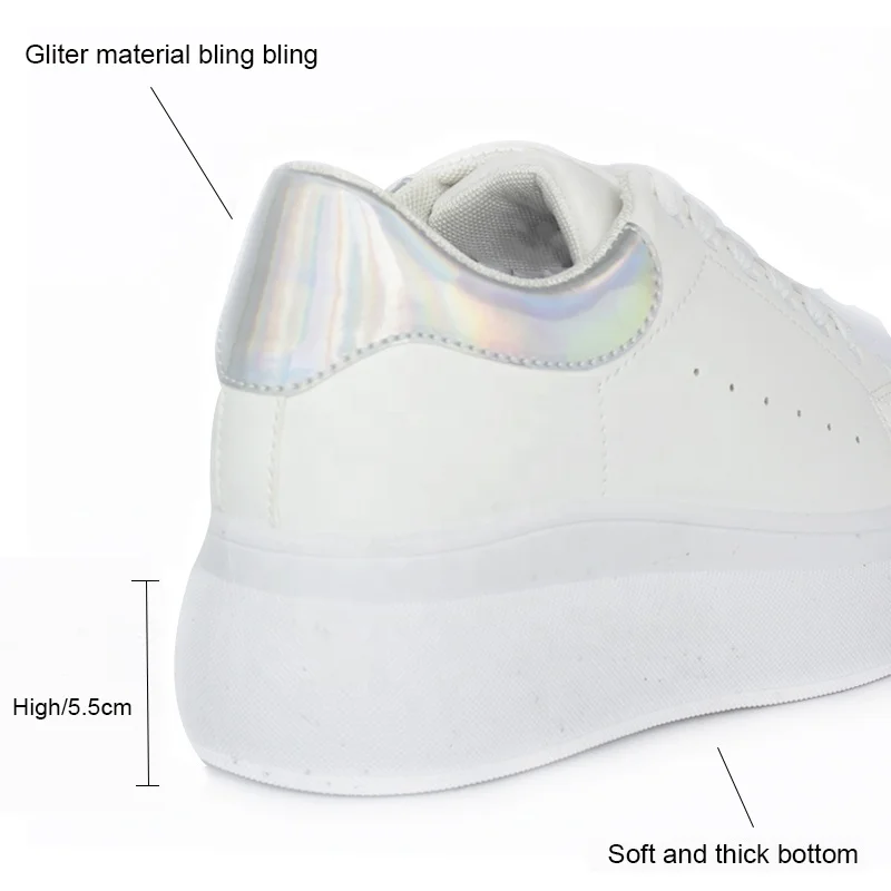 2020 hot selling casual wedge platform women sneakers sport casual lady shoes