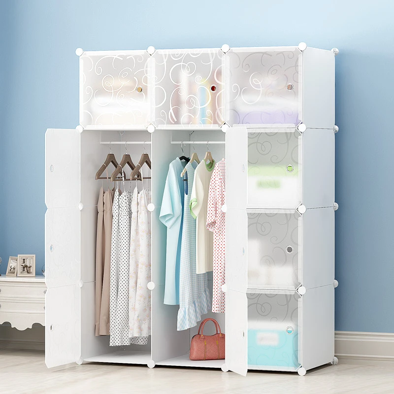  Wholesale modern simple combination wardrobe custom locker shoe cabinet diy plastic