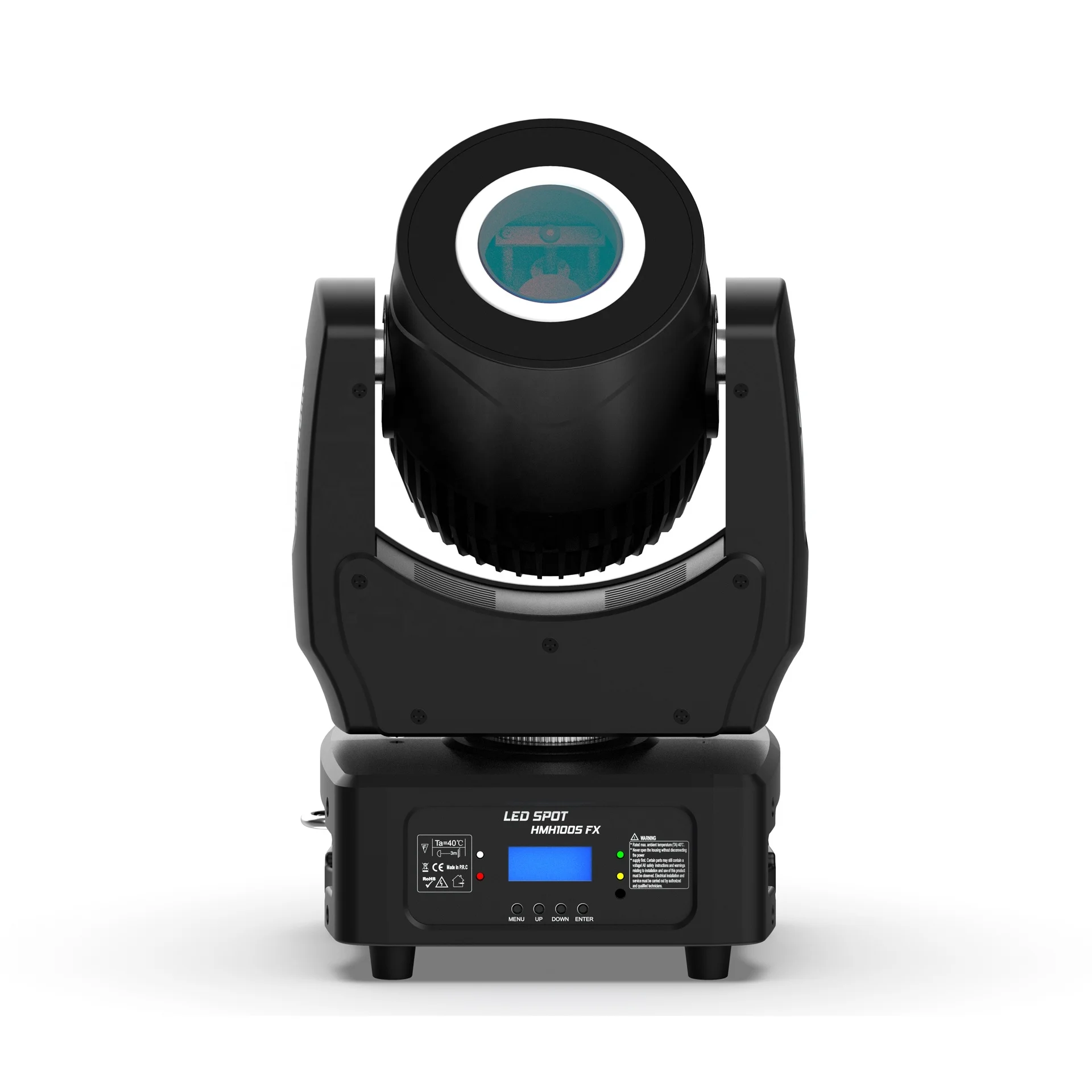 Ce RoHS 120W LED Gobo Spot Moving Head light with RGB Strip Ring 3 Prism Rotation DMX Professional Stage Lighting Equipment