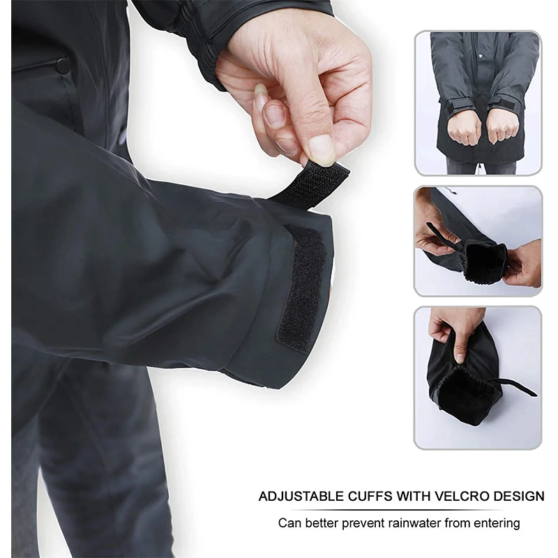New arrival factory wholesale basic industry waterproof polyester PVC qualified rainsuit traje de lluvia