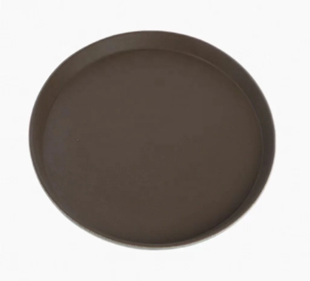 Bar or Buffet  wholesale plastic serving trays high quality food round anti slip serving tray non slip Restaurant tray