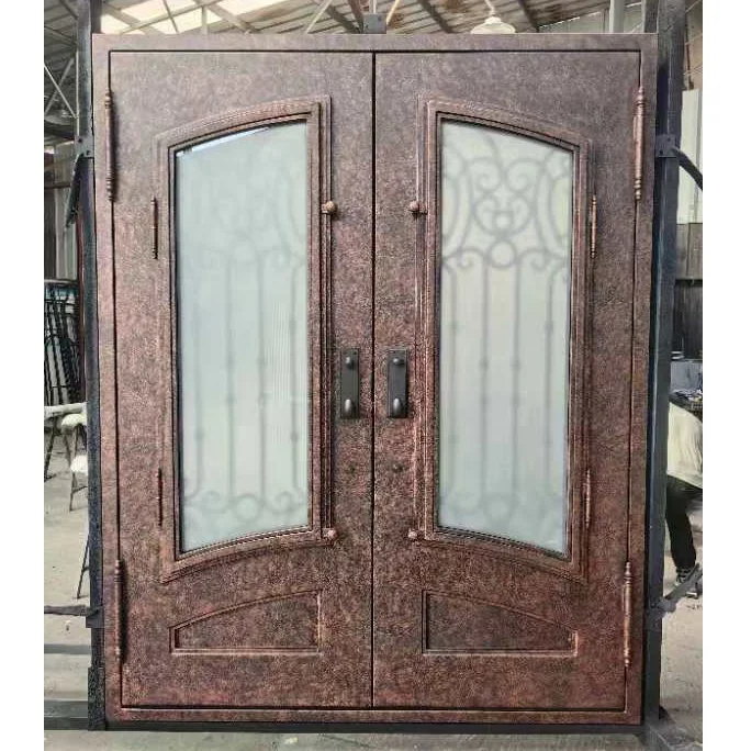 Sheet Safety Door Prison Cell  Security Steel Doors Wine Cellar Basement Iron Entry Door Cold Rolled Steel Glass 119