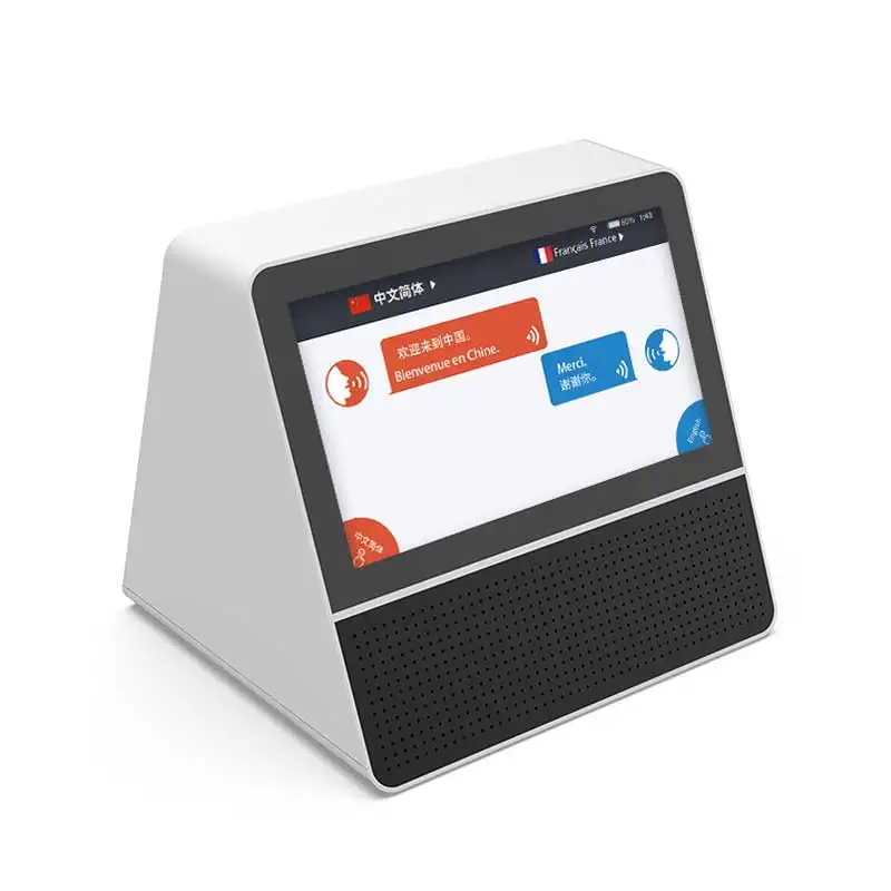 Hotel AI dual screen desktop translator