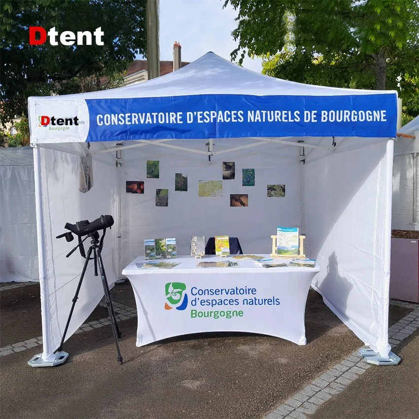 Outdoor 3X5 3X9 Green Backyard Aluminum Pipe Frame Pop Up Gazebo Tent Sublimated Canopy For Evenement Wedding Ceremony