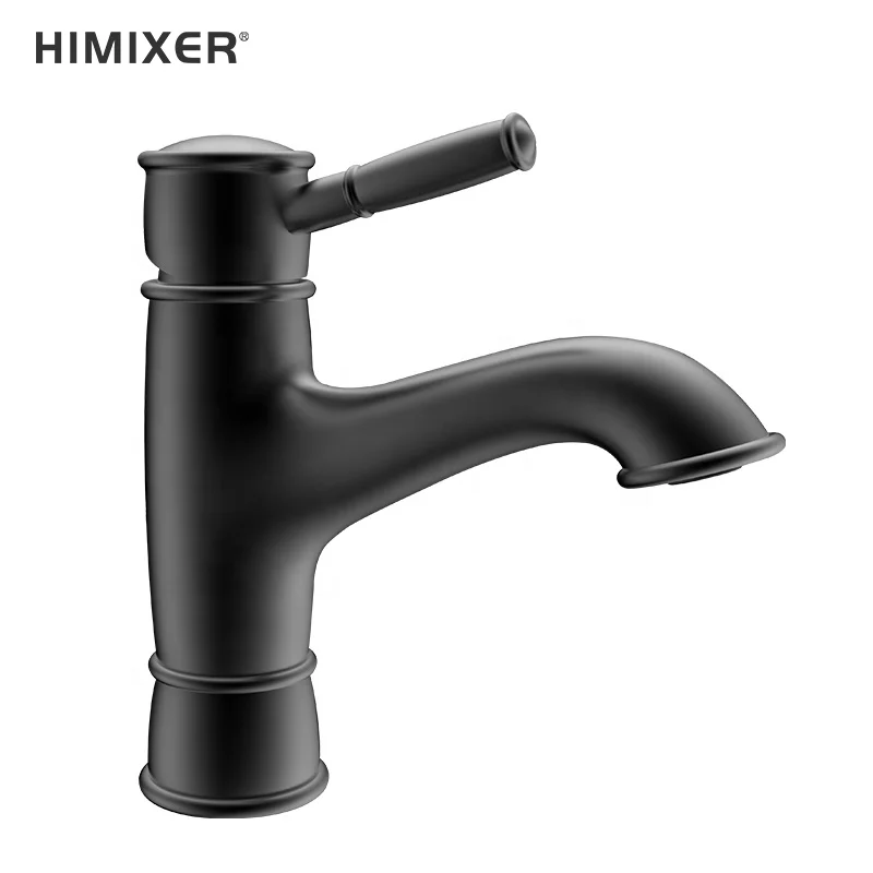 HIMIXER China toilet single handle brass ORB basin faucets black bathroom hand wash basin water mixer tap