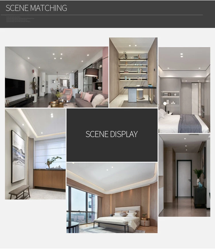 LED COB spot light anti glare ac110-220v living room store embedded ceiling spotlights architectural downlights