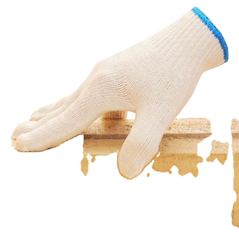 10 gauge Original White Pure Cotton Gauze Gloves 600g Protection Construction Factory Work Free regular size OEM Accepted