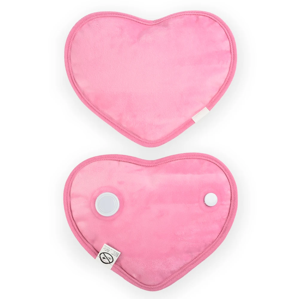 Heart Shape Rechargeable Warm Compress Bag Charging Heat Therapy Warmer Pack Electric Hot Water Bottle