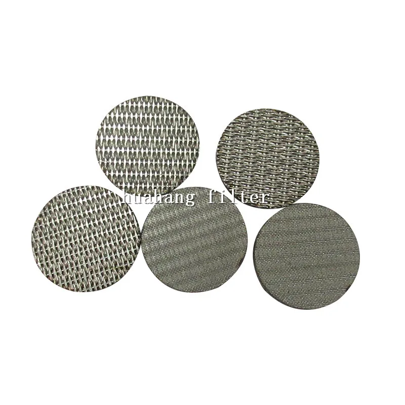 Custom Porous metal components stainless steel SS 316L round screen filter disc SS Wire Mesh SPL Filter Disc SPL25 SPL32
