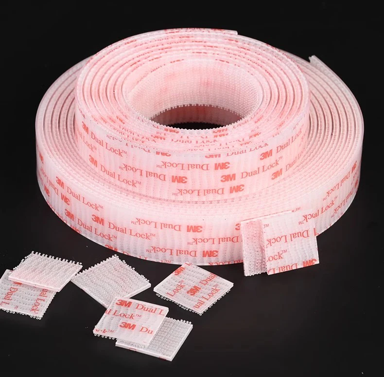 Reclosable Fastener Transparent Nylon Mushroom Hook & Loop Double Sided Adhesive Backed 3M SJ3560