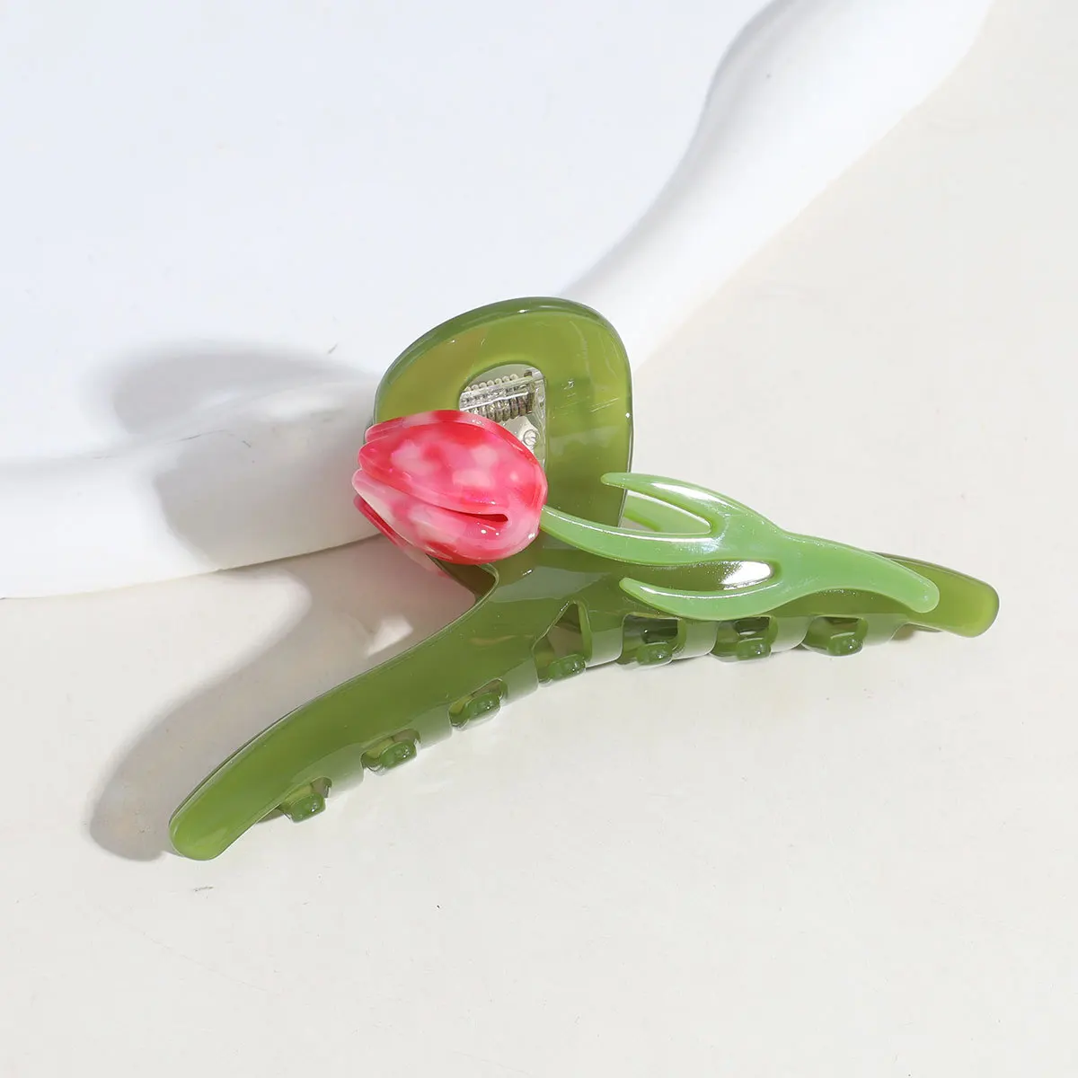 Large Acetate Hair Accessories Korean Creative Tulipa Hair Claws Fashion Sweet Cellulose Acetate Hair Clip for Girls