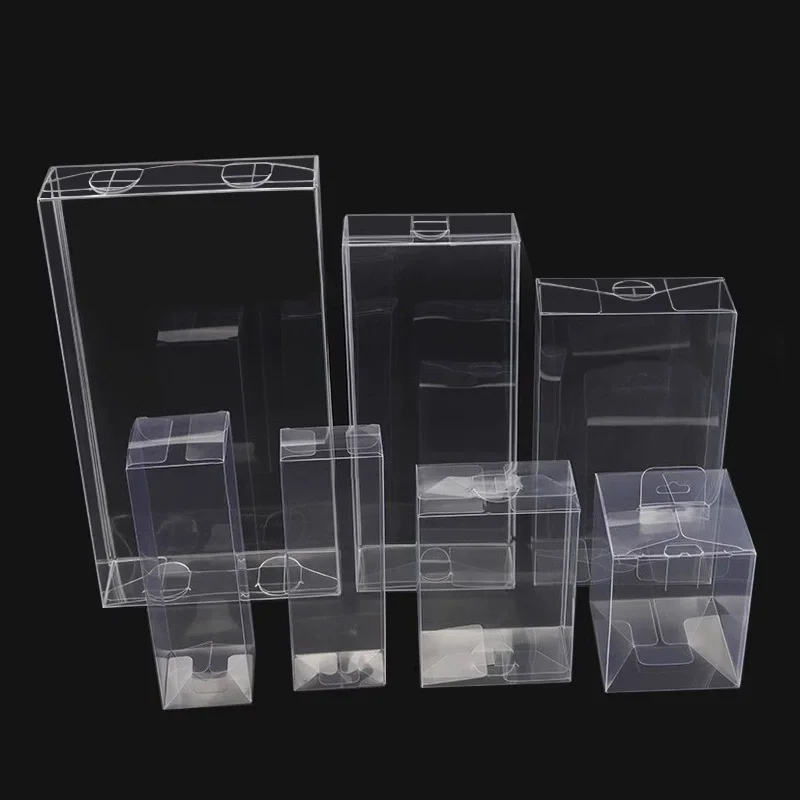 Wholesale customized packaging PET clear box, transparent and foldable PET PVC plastic box