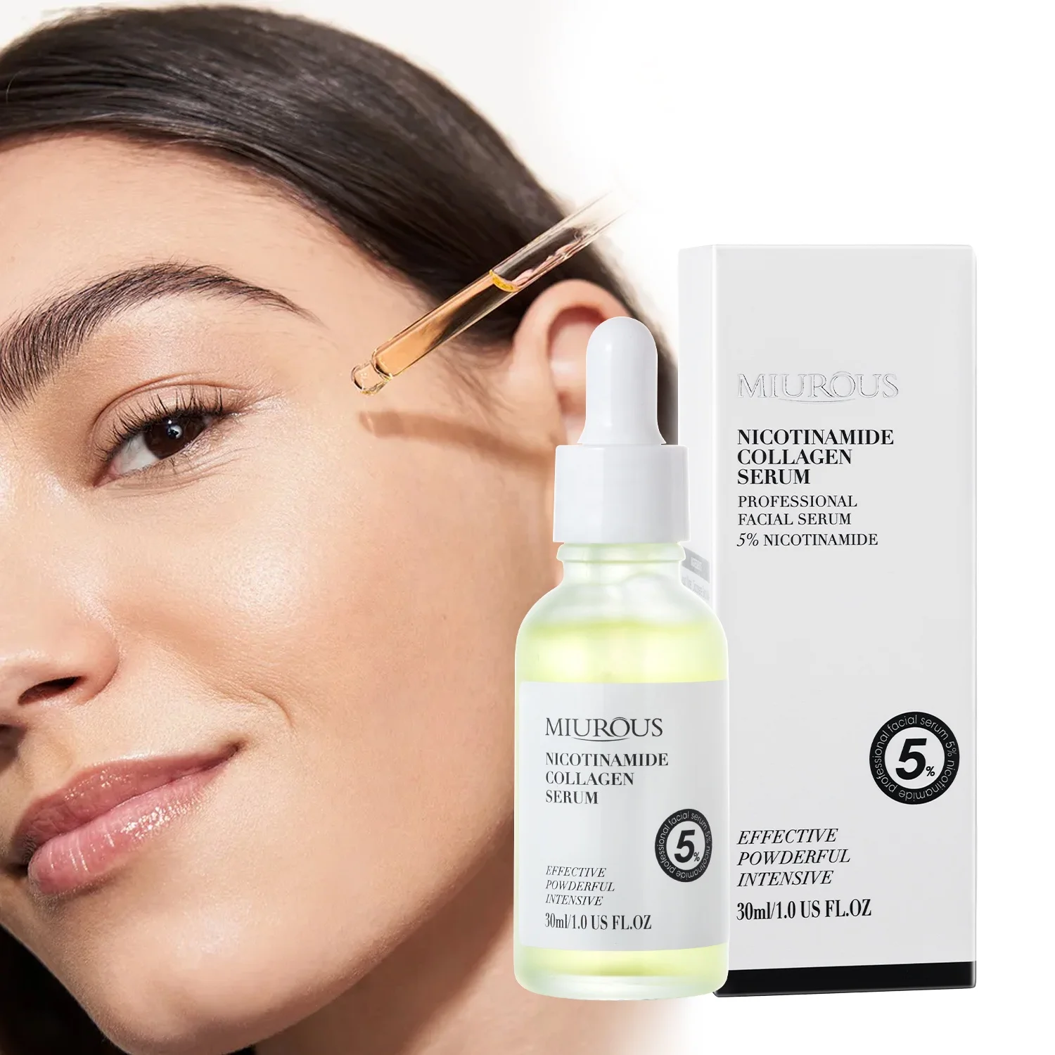 
Low Moq Dark Spot Arbutin Niacinamide Collagen Skin Lightening Brightening Anti Aging Facial Serum For Woman Men 