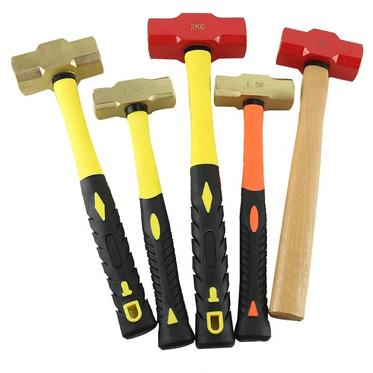 High Quality Beryllium Copper Alloy Brass Aluminum Bronze Safety Hammer Non Sparking Hammer Sledge