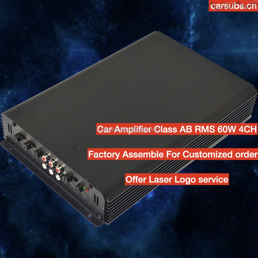 Factory OEM Car Door Coaxial Speaker Amplifier 2 way 3 way 4CH RMS 60W 4 Channels Peak 5800W Full range Car Amplifier Class AB