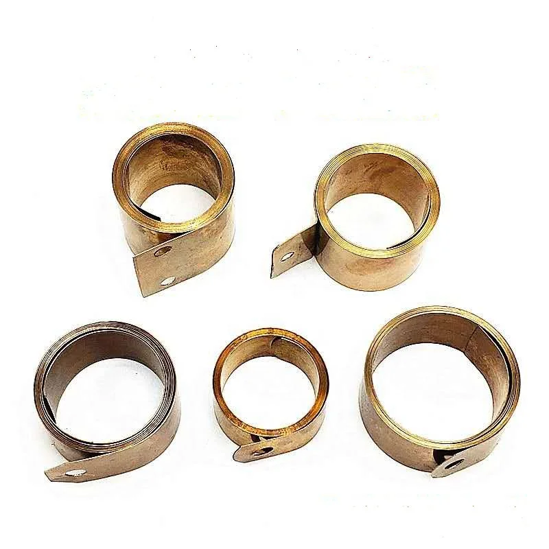 Sandingsheng customized high quality brass flat coil spiral constant force power spring