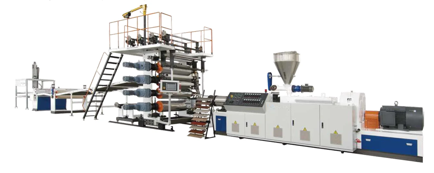 PVC Calcium-plastic Environmental Floor Extrusion Line