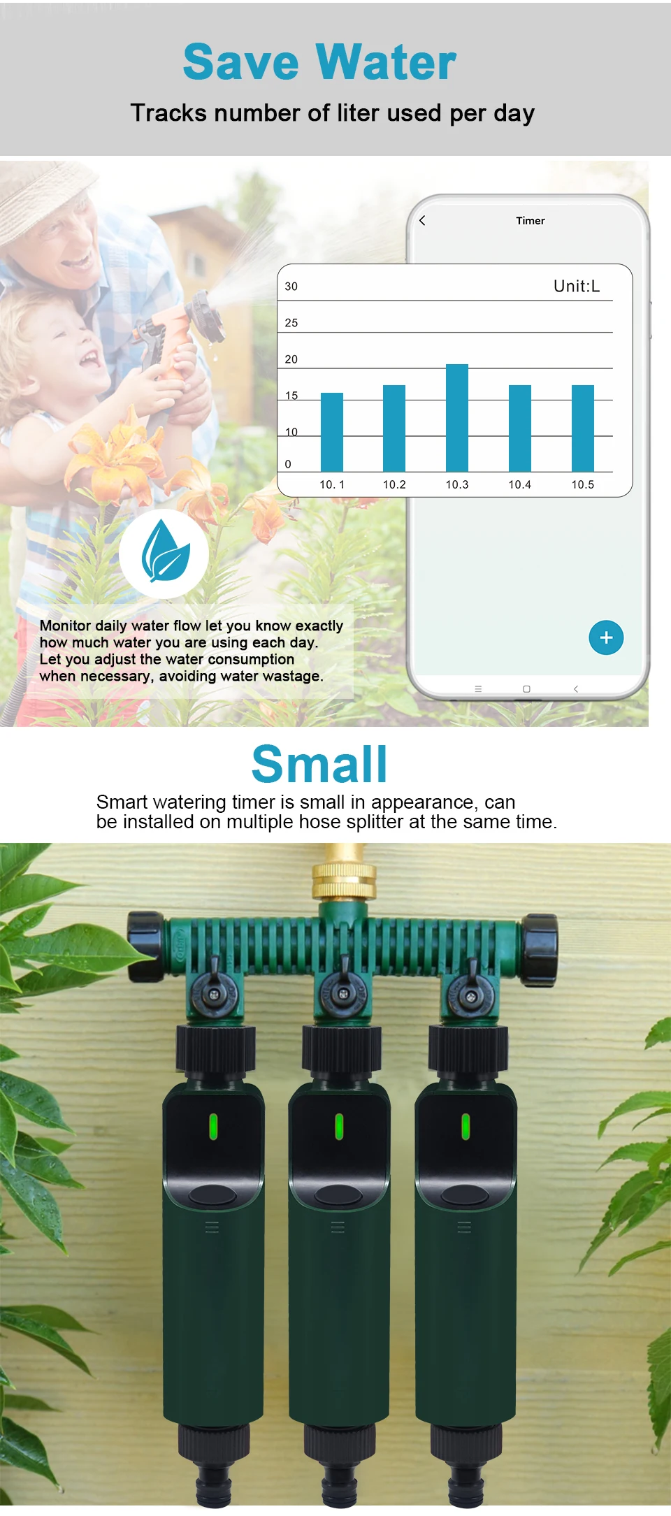 smart irrigation water timer sprinkler irrigation system