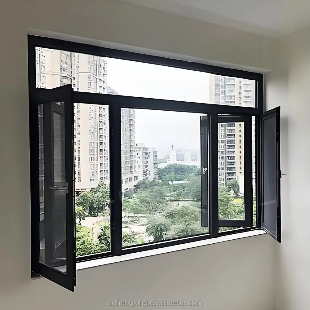 Lukliving Modern Double Glass Bifold Aluminium Folding Doors Exterior Patio Industrial Bedroom Hospital Staircase Apartment
